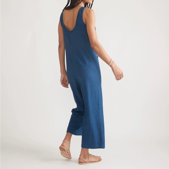 NWT Marine Layer Sydney Indigo Jumpsuit Overalls XS - Picture 2 of 5